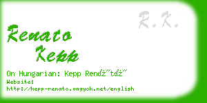 renato kepp business card